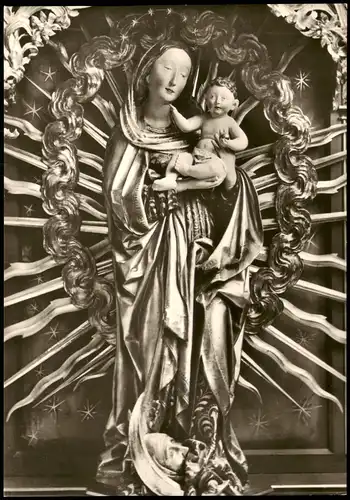 Ansichtskarte Überlingen MADONNA vom Elisabeth-Altar im Münster 1960