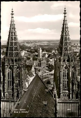 Ansichtskarte Ulm a. d. Donau Ulmer Münster Stadt Teilansicht 1960