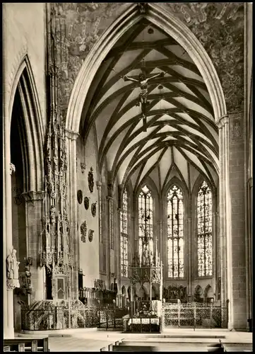 Ansichtskarte Ulm a. d. Donau Chor und Sakramentshäuschen im Münster 1960