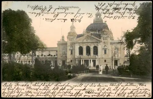 Ansichtskarte Frankfurt am Main Schauspielhaus 1903