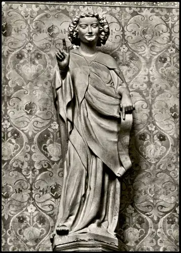 Überlingen Engel v. d. Verkündigung (nach 1300) im Münster 1960