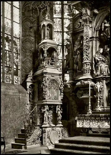 Ansichtskarte Überlingen Sakramentshaus von J. Zirn (1611) im Münster 1960