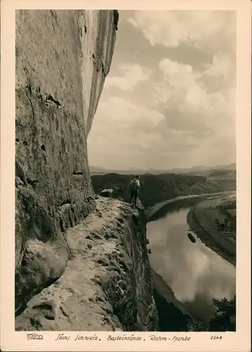 Rathen Sächsische Schweiz - Rahm Hanke, Bergsteiger 1928 Walter Hahn:2248