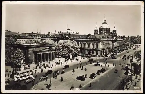 Ansichtskarte Berlin Zeughaus, Straße - Doppelstockbus 1939