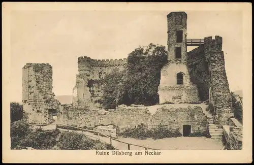Ansichtskarte Neckargemünd Bergfeste Dilsberg 1924