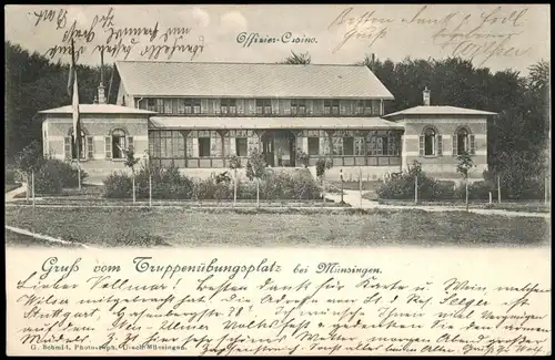 Münsingen (Württemberg) Truppenübungsplatz - Offiziers-Casino 1903