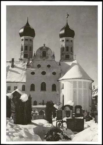 Benediktbeuern Klosterkirche Benediktbeuren Gebäude-Ansicht 1967