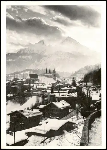 Ansichtskarte Berchtesgaden Panorama-Ansicht mit Watzmann 1969