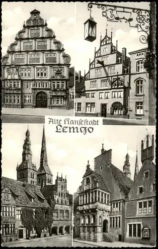 Ansichtskarte Lemgo Mehrbildkarte Gebäude der Hansestadt 1955