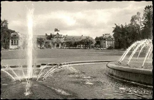 Ansichtskarte Bad Oeynhausen Kurhaus Wasserkunst Wasserspiele 1960