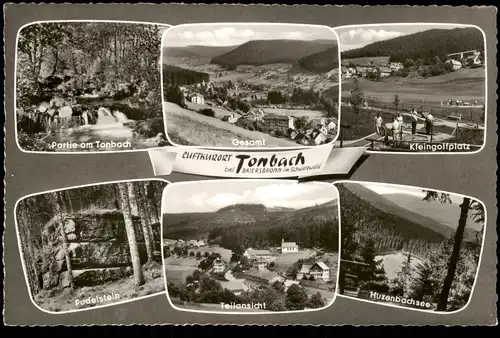 Tonbach-Baiersbronn MB Kleingolfplatz, Pudelstein, Huzenbachsee uvm. 1964