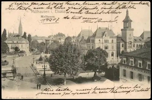CPA Mülhausen Mulhouse Panorama-Ansicht Stadt-Ansicht 1907