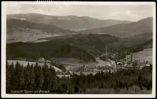 Ansichtskarte Teisnach Teilansicht - Panorama mit Böbrach 1949