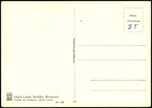 Ansichtskarte Glees (Vulkaneifel) Basilika, Westwerk, Außenansicht 1960