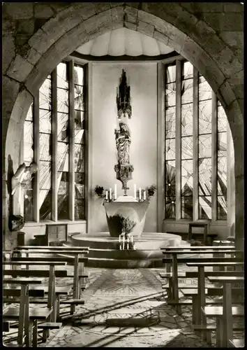 Ansichtskarte Köln Kirchen Innenansicht Madonna in den Trümmern 1960