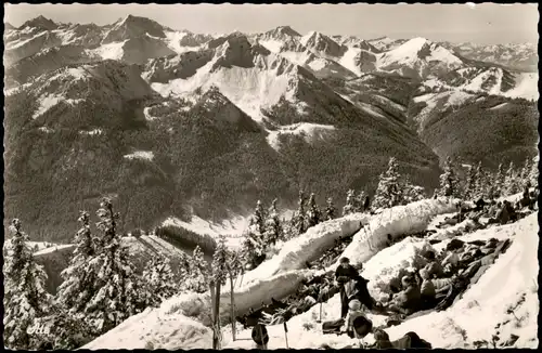 Ansichtskarte .Bayern Breitenberggipfel, Bayerische Alpen Berge 1961