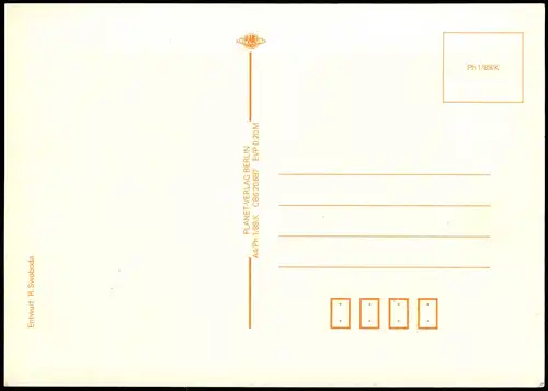 Ansichtskarte  Flugwesen Historisches Flugzeug nach Zeichnung R. Swoboda 1989