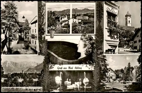 Ansichtskarte Bad Aibling Mehrbild-AK mit Ortsansichten 1965