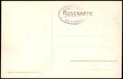 Ansichtskarte Maurach Erfurter Hütte mit Karwendel. 1913