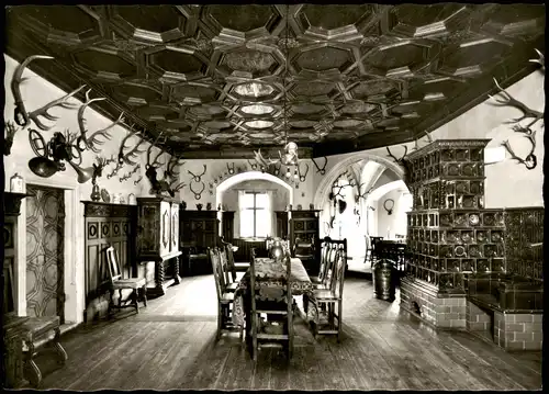 Lauenstein-Ludwigsstadt Jagdsaal BURG LAUENSTEIN im Frankenwald 1960