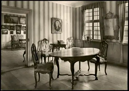 Ansichtskarte Frankfurt am Main Zimmer der Mutter Goethehaus 1955