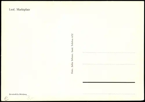 Ansichtskarte Lauf a.d.Pegnitz Marktplatz 1935