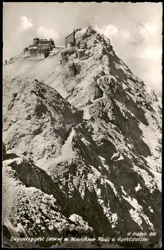 Ansichtskarte Grainau Münchner Haus (Zugspitze) 1957