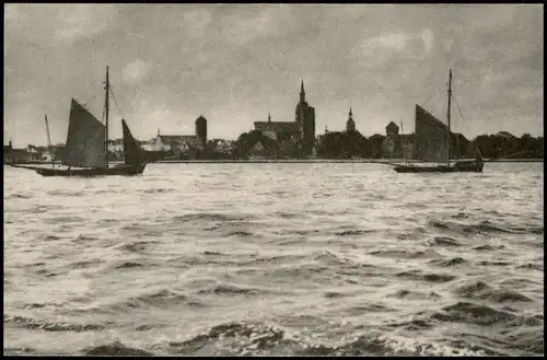 Ansichtskarte Stralsund Stadtsilhouette von Stralsund 1968