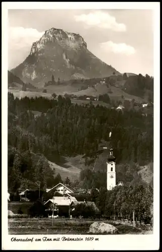Ansichtskarte Oberaudorf Ort mit Brünnstein 1956