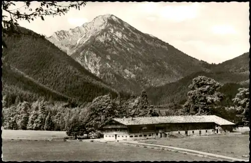 Ansichtskarte .Bayern Berggasthaus Bauer in der Au mit Kampen 1967