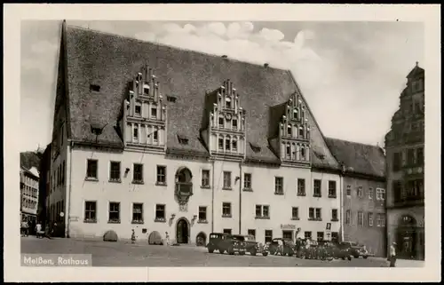 Ansichtskarte Meißen Rathaus 1953