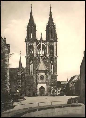 Sammelkarte Meißen Der Dom zu Meißen Westfassade 1967