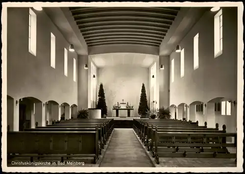 Horn-Bad Meinberg Christuskönigskirche Kirchen Inneres Bad Meinberg 1960