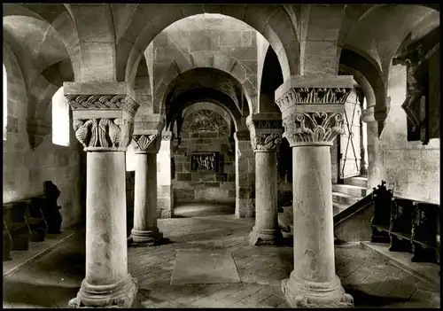 Ansichtskarte Nürnberg BURG Untere Kaiserkapelle Blick gegen Eingang 1960