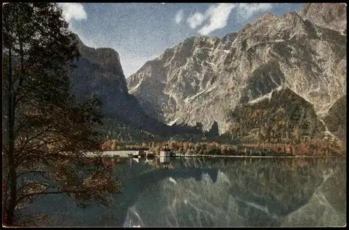 Berchtesgaden Umland-Ansicht Königsee Blick auf Bartholomä 1922