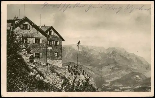 Berchtesgaden Purtschellerhaus auf dem Eckerfirst am Hohen Göll 1930