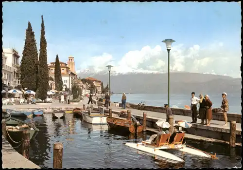 Gardone Riviera Hildebrandsburg   Kleiner Hafen, Porto Lago di Garda 1965