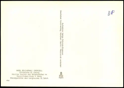 Ansichtskarte Reichenau (Bodensee) Stiftskirche St. Georg 1960
