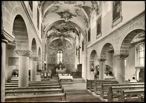 Reichenau (Bodensee) Niederzell - Kirchen Inneres St. Peter und Paul 1960