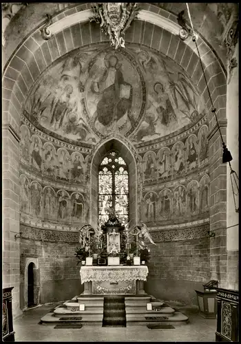 Reichenau (Bodensee) Niederzell Kirche  Ostapsis mit Bild  Malerschule 1960