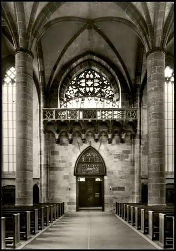 Ansichtskarte Nürnberg Blick nach rückwärts zur Orgelempore 1960