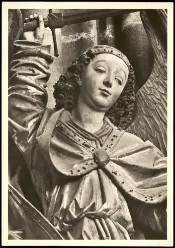 Ansichtskarte Nürnberg Figur in der Lorenzkirche Heiliger Michael 1960