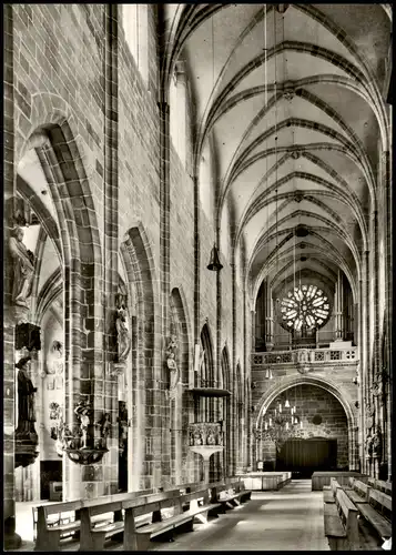 Nürnberg St. Lorenz - Mittelschiff nach Westen (14. Jahrhundert) 1966