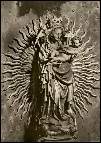 Ansichtskarte Nürnberg Madonna im Strahlenkranz St. Sebalduskirche 1960