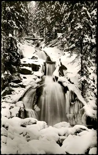 Ansichtskarte Triberg im Schwarzwald Kaskaden-Wasserfall im Schwarzwald 1962
