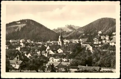 Ansichtskarte Friedrichroda Panorama-Ansicht DDR AK 1959/1958