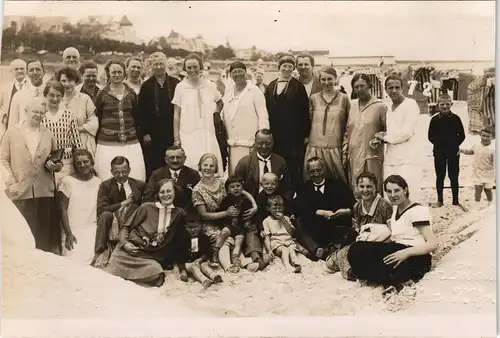 Foto Zinnowitz Gruppe, Villa, Strandbrücke 1928 Privatfoto Foto