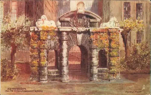 Postcard London OLD LONDON GATEWAYS. - Künstlerkarte 1912