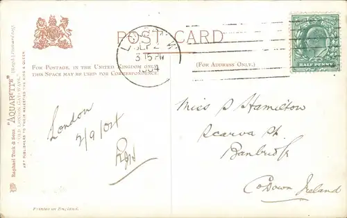 Postcard London OLD LONDON GATEWAYS. - Künstlerkarte 1912
