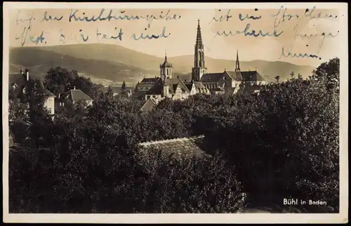 Ansichtskarte Bühl (Baden) Stadt - Fotokarte 1937